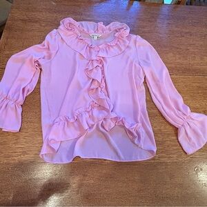 Counterparts Light Pink Ruffled Ladies Blouse